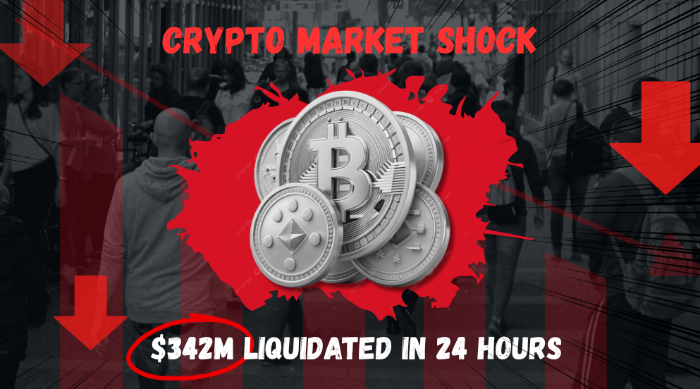 Global Liquidation attains 342M within 24 Hr, BTC and ETH lead