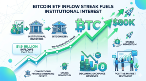 Bitcoin ETF Inflows Surge: Bitcoin ETF inflow streak brings BTC to $80K