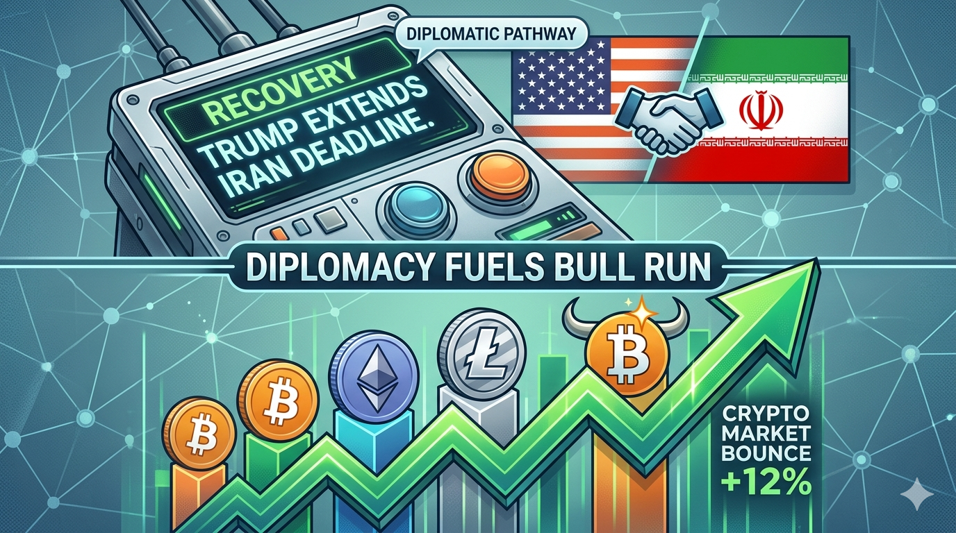 Crypto Market Relief Rally: Markets Rally As Trump Extends Deadline With Iran.