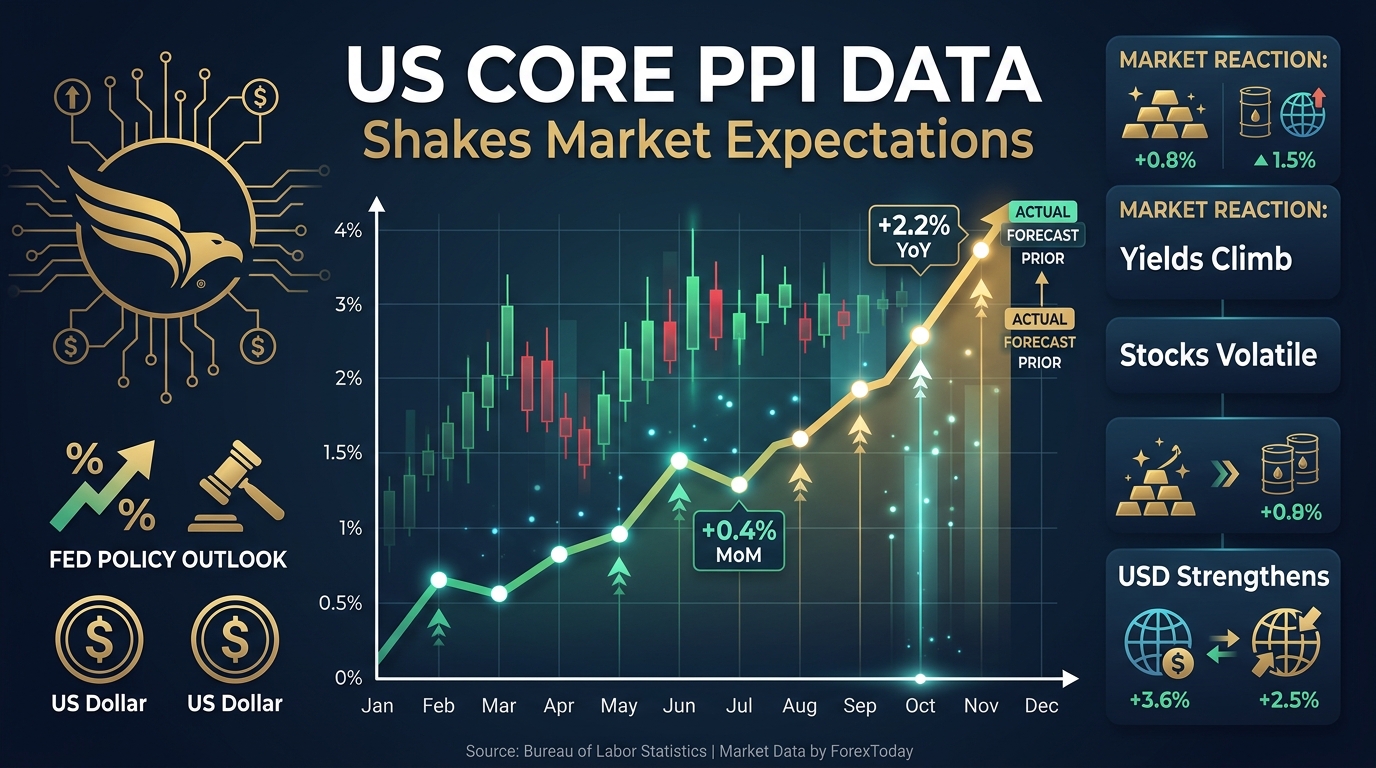 US Core PPI Data Shakes Market Expectations Ahead of Key Fed Decisions