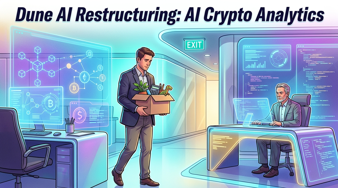 Dune AI Restructuring: AI Crypto Analytics Business reduces employees number by 25% whilst the Blockchain Market adopts Automation