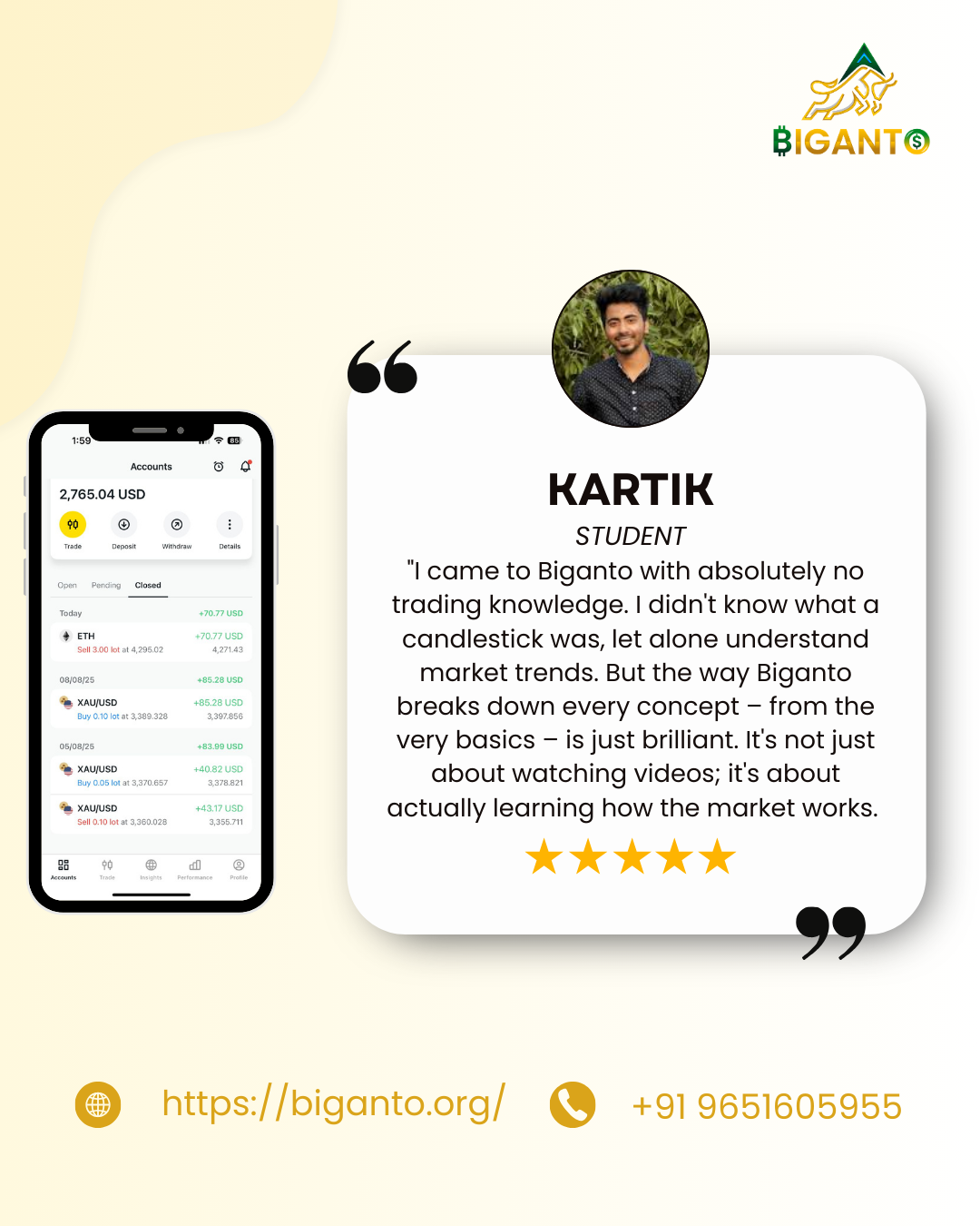 Yellow and White Modern Customer Testimonial Reviews Instagram Post (1)