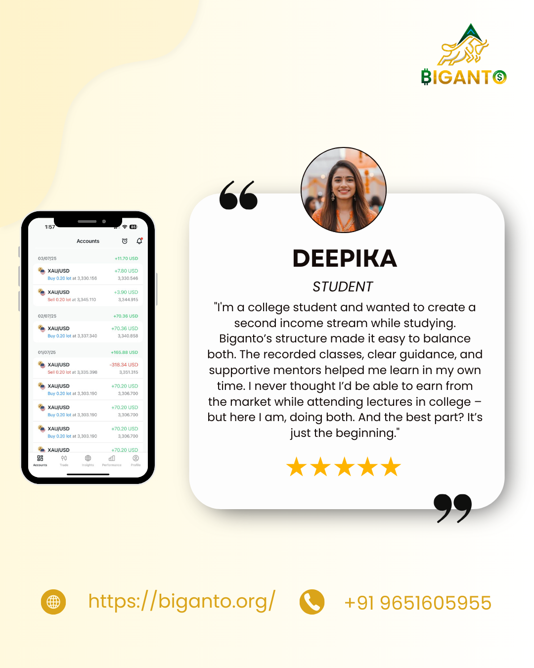 Yellow and White Modern Customer Testimonial Reviews Instagram Post (5)