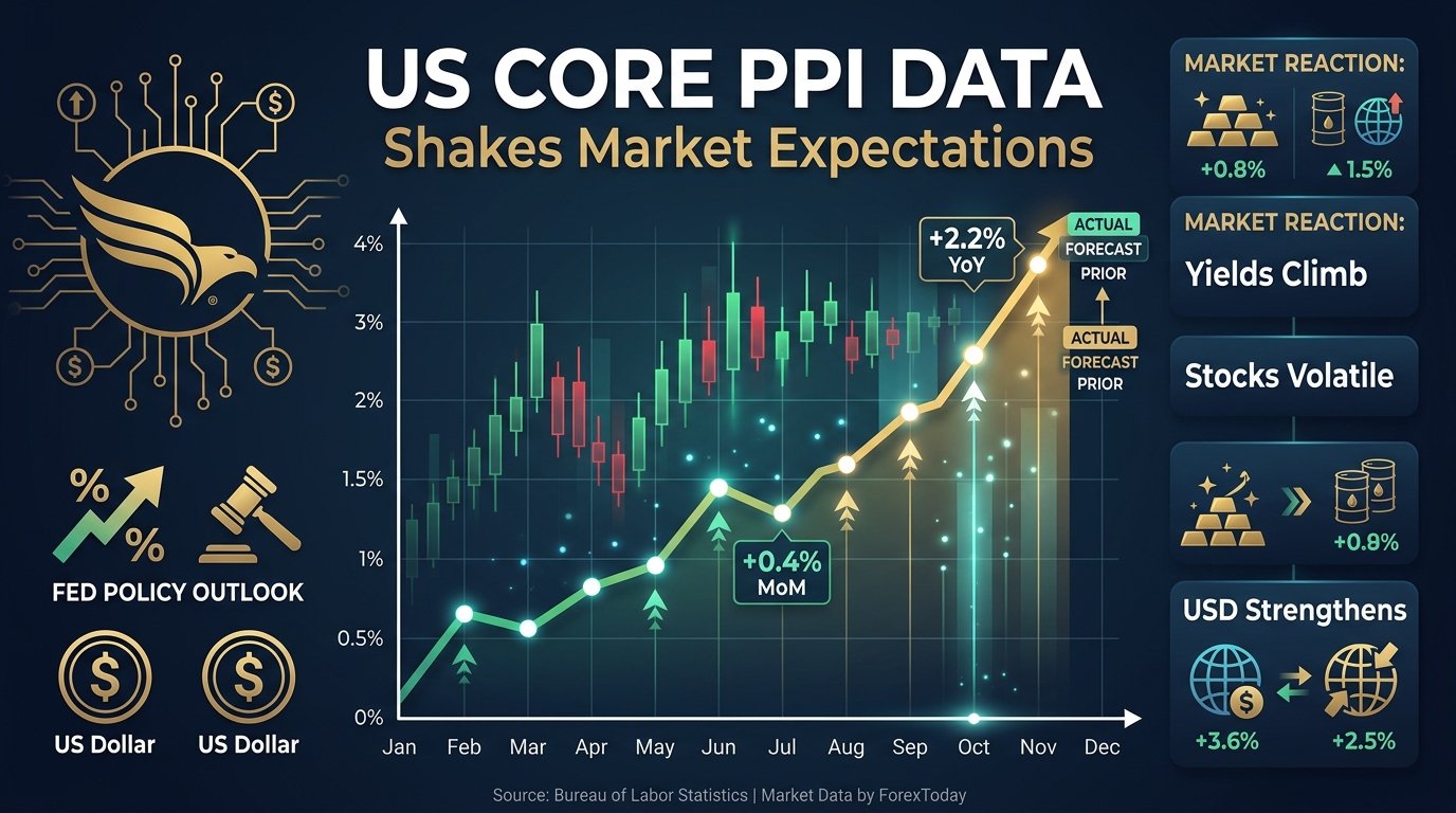 US Core PPI Data Shakes Market Expectations Ahead of Key Fed Decisions
